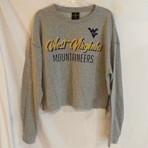 West Virginia Mountaineers Cropped Sweater women’s size M New